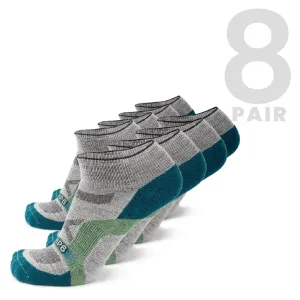 8 PAIRS - Wool Ankle Sock - Approach Blue
