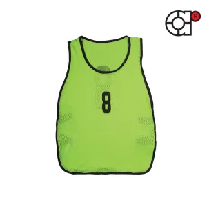 ARORA MICROFIBER MESH SINGLE FOOTBALL BIBS SENIOR & JUNIOR SET (NEON GREEN)