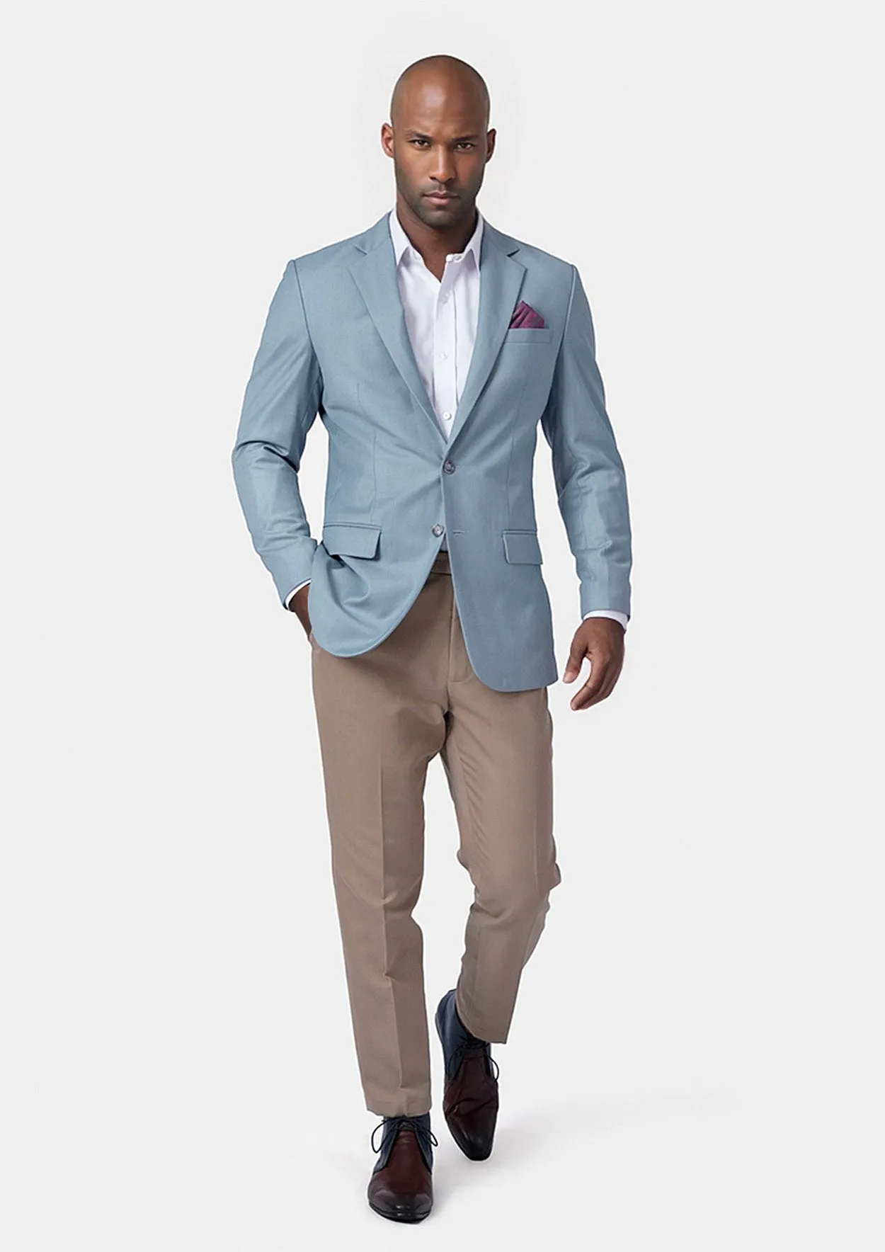 Astor Ice Blue Twill Jacket