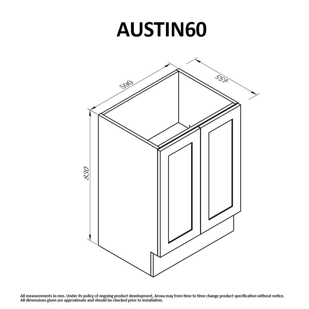 AUSTIN 600mm Floor Standing Bathroom Vanity