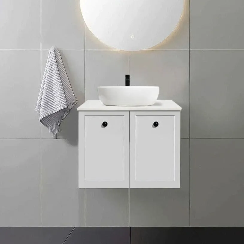 AUSTIN 600mm Wall Hung Bathroom Vanity   Bliss Stone Vanity