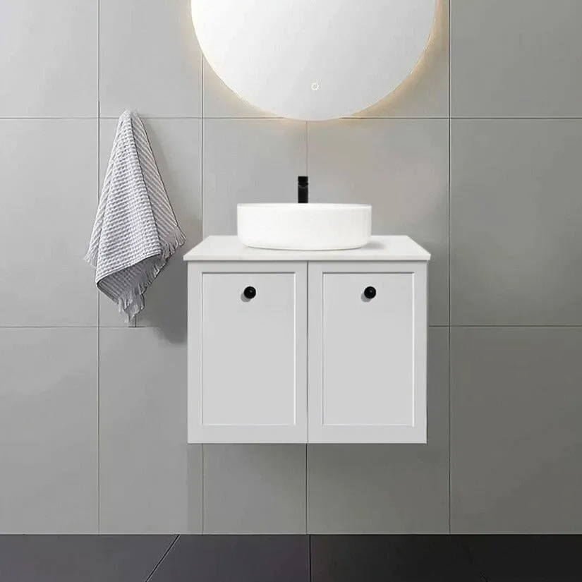 AUSTIN 600mm Wall Hung Bathroom Vanity   Bliss Stone Vanity