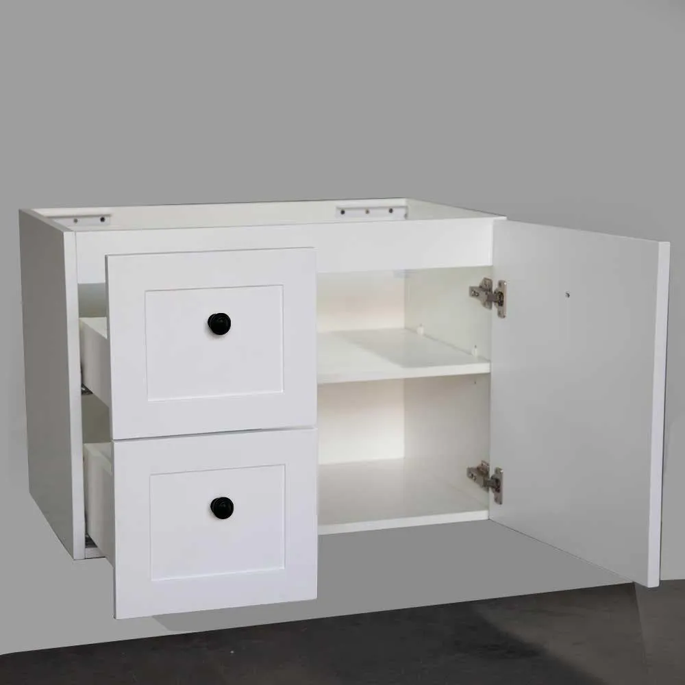 AUSTIN 750mm Wall Hung Bathroom Vanity Left Hand Side