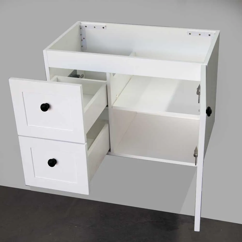AUSTIN 750mm Wall Hung Bathroom Vanity Left Hand Side
