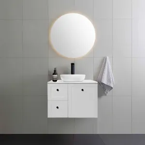 AUSTIN 750mm Wall Hung Bathroom Vanity Left Hand Side