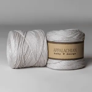 Baby Silver U.S. Organic Cotton Sport Weight Yarn Ball