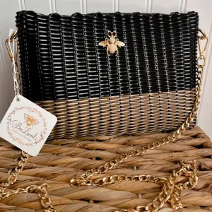 Black and Golden Crossbody/Clutch Bag