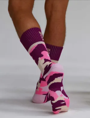 Box Sports Socks - Pink Camo