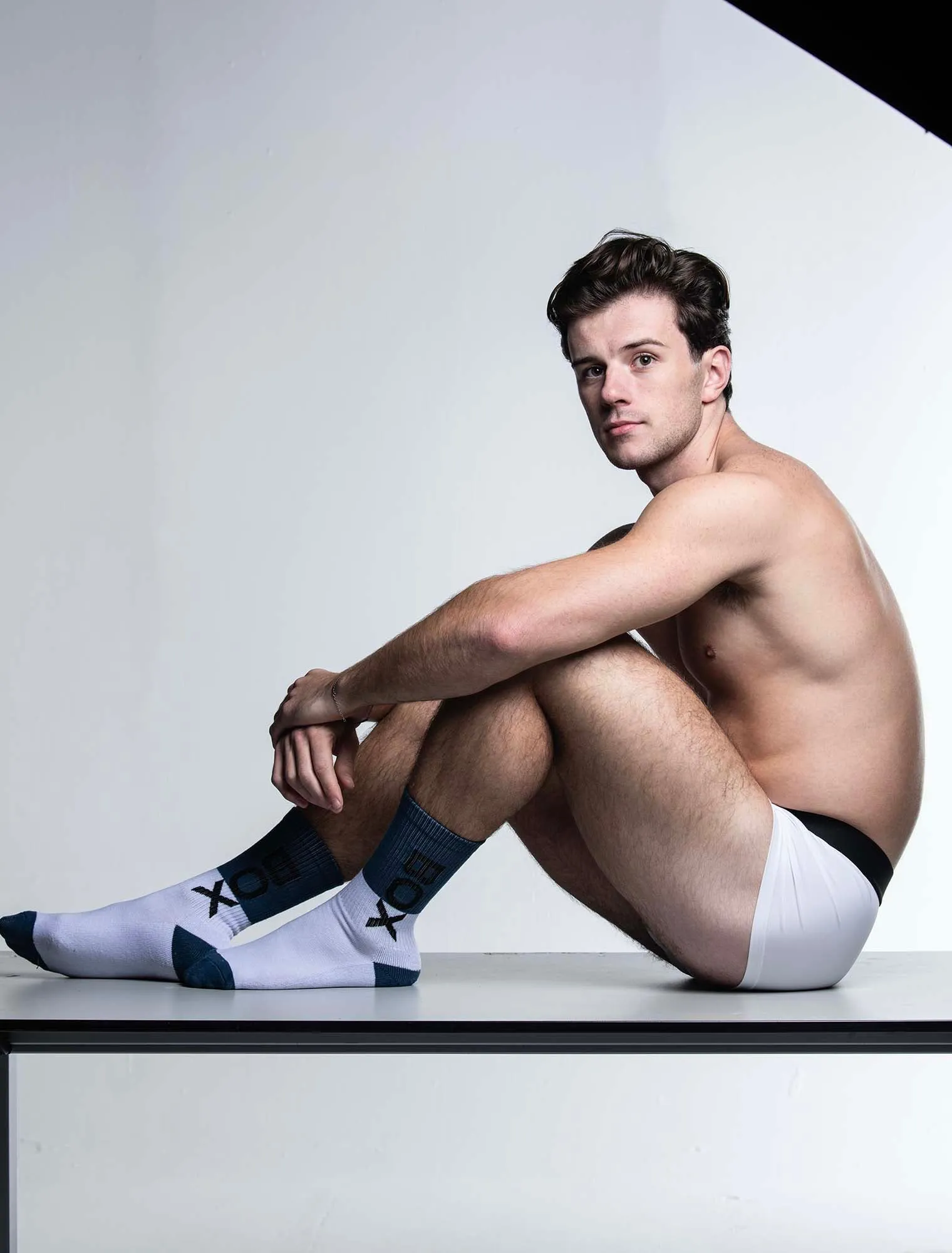 Box Sports Socks - Teal Color Block
