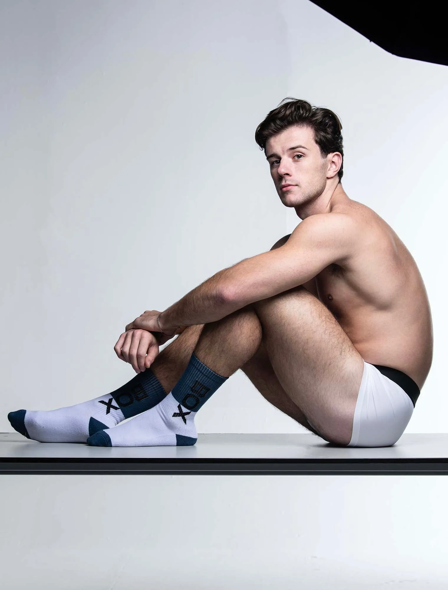 Box Sports Socks - Teal Color Block