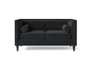 Brescia 2 Seater Sofa Dark Grey Velvet