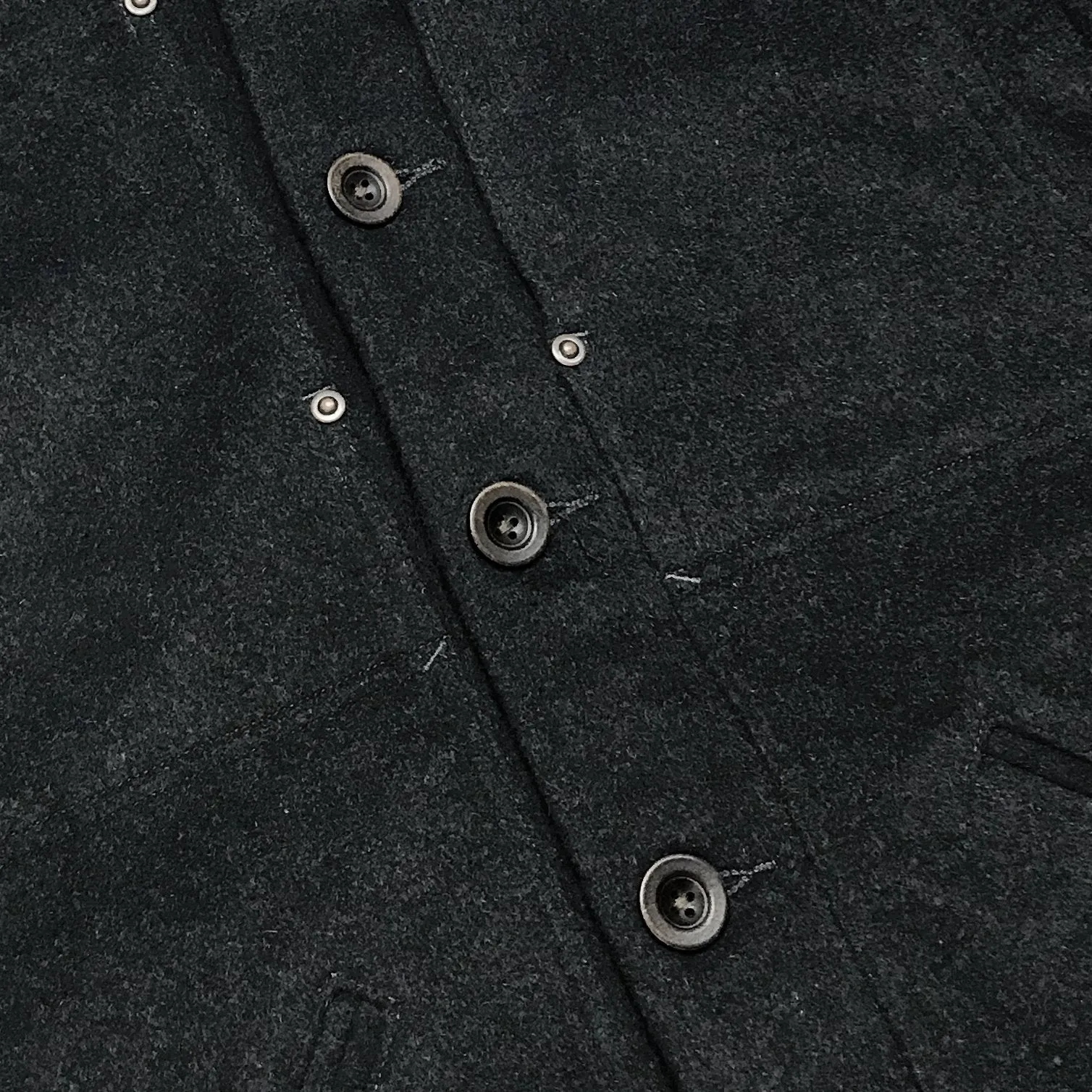BZEN M.3039-PEPE REGULAR FIT 4 POCKET DOUBLE FRONT PANEL WOOL BLEND JACKET-800GSM-E0 CHARCOAL
