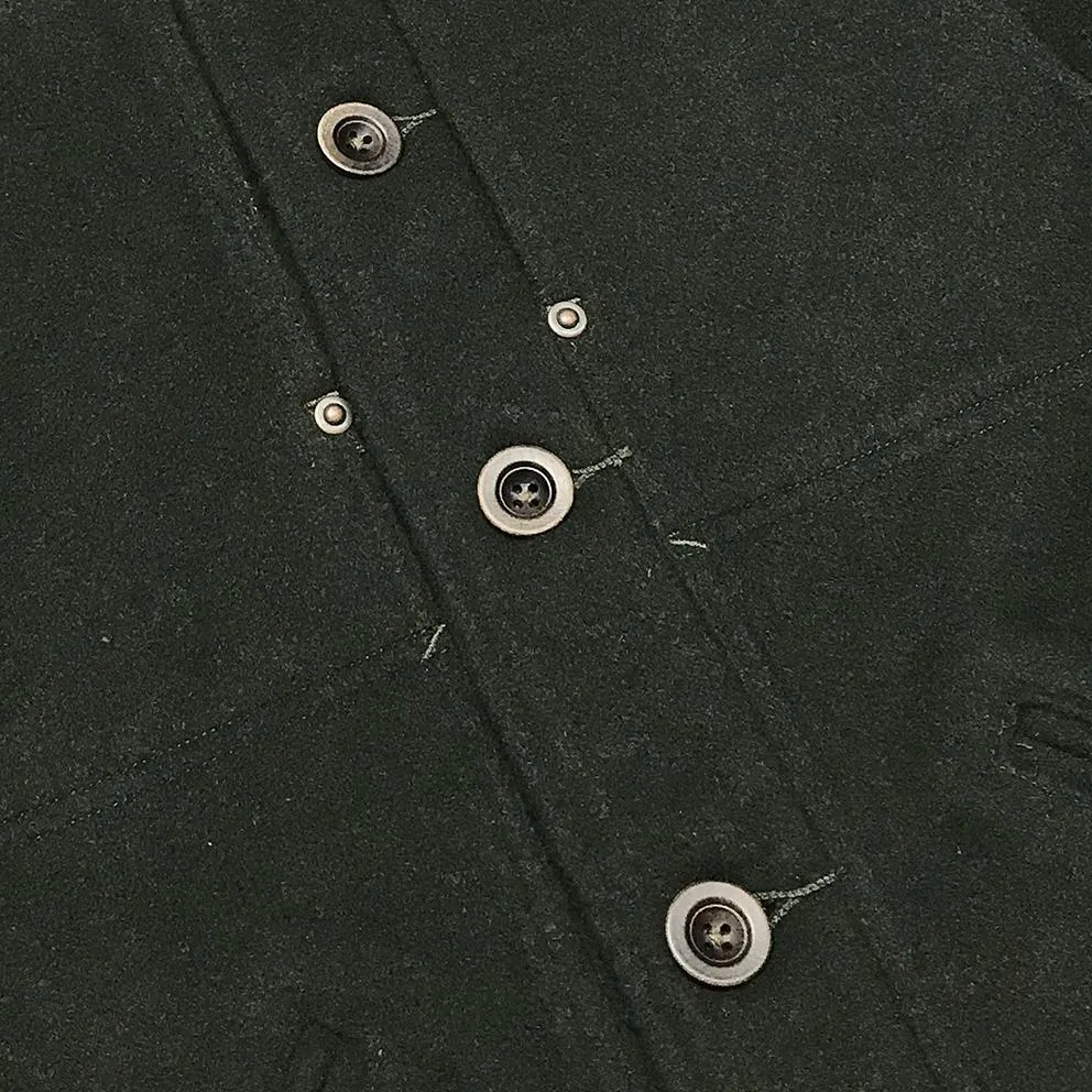 BZEN M.3039-PEPE REGULAR FIT 4 POCKET DOUBLE FRONT PANEL WOOL BLEND JACKET-800GSM-E0 FOREST