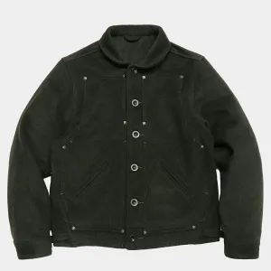 BZEN M.3039-PEPE REGULAR FIT 4 POCKET DOUBLE FRONT PANEL WOOL BLEND JACKET-800GSM-E0 FOREST