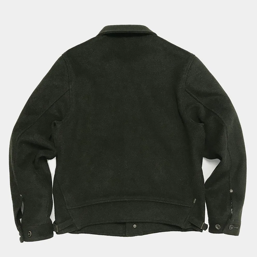 BZEN M.3039-PEPE REGULAR FIT 4 POCKET DOUBLE FRONT PANEL WOOL BLEND JACKET-800GSM-E0 FOREST