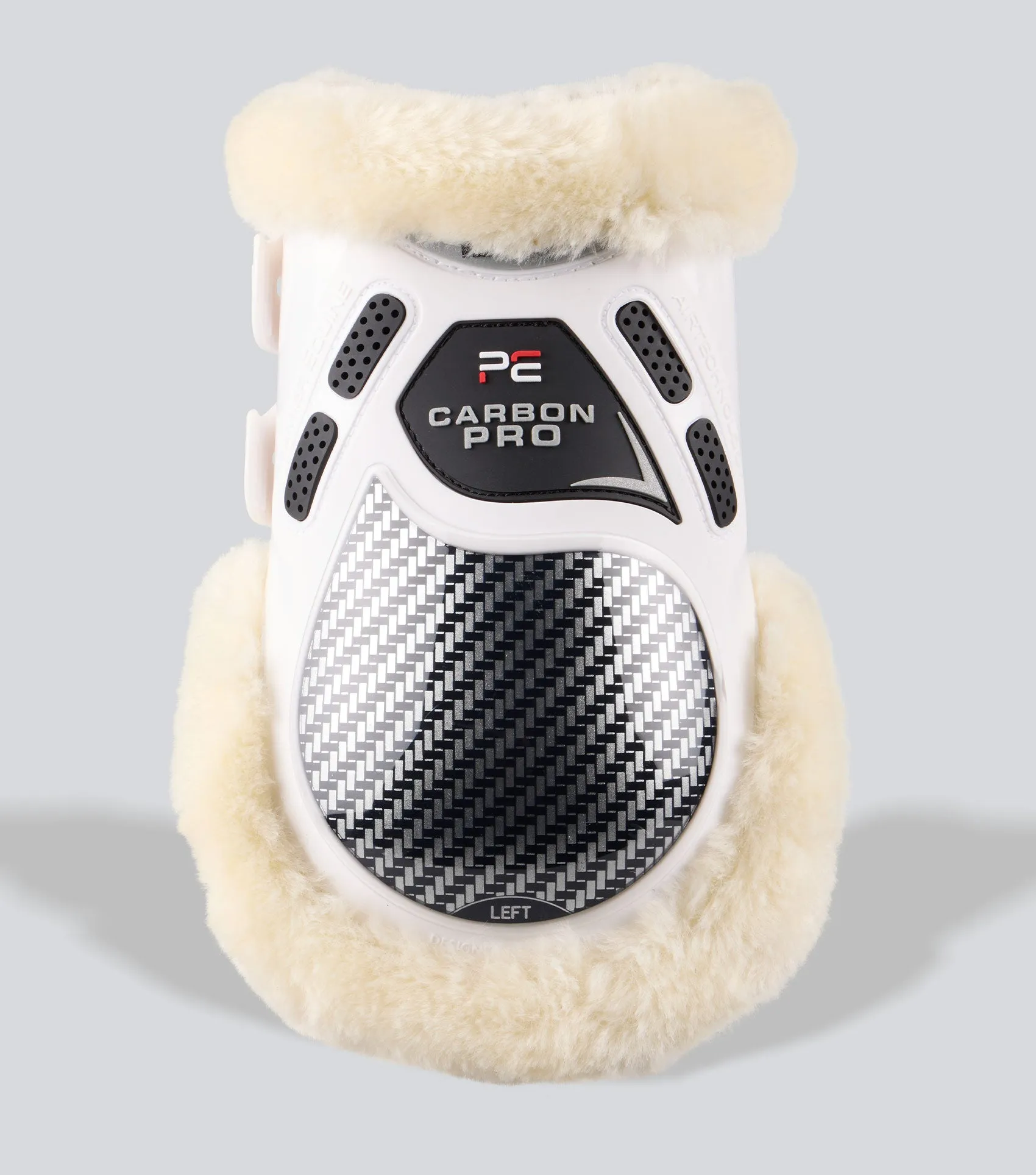 Carbon Pro Techno Wool Fetlock Boots White