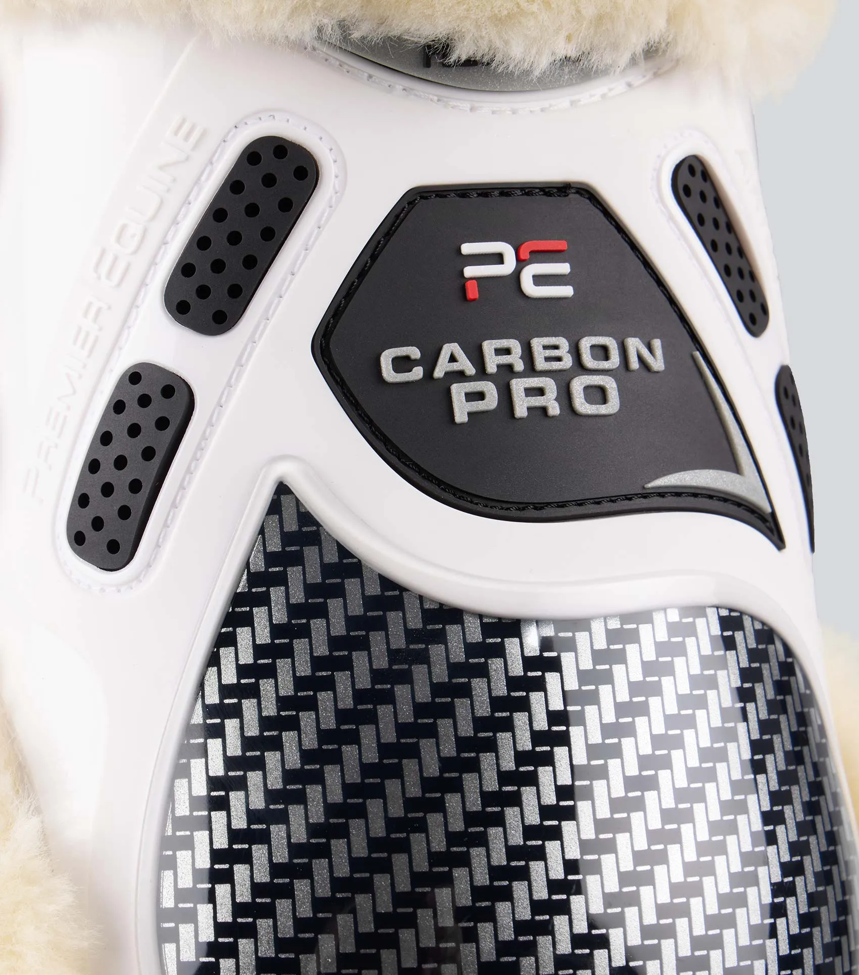 Carbon Pro Techno Wool Fetlock Boots White