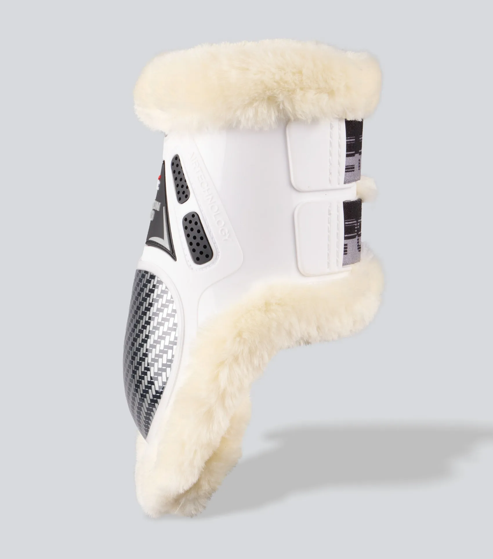 Carbon Pro Techno Wool Fetlock Boots White