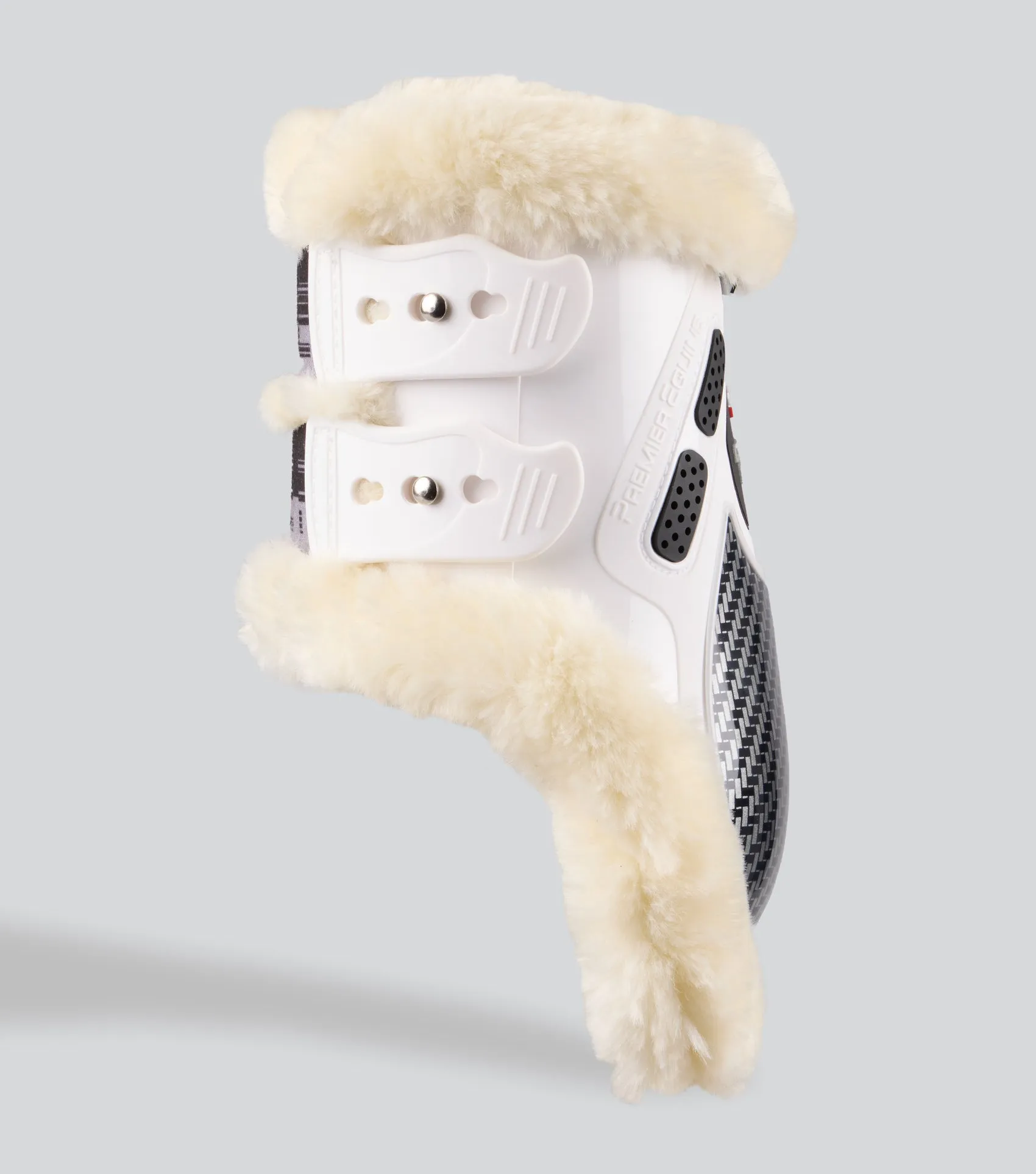 Carbon Pro Techno Wool Fetlock Boots White