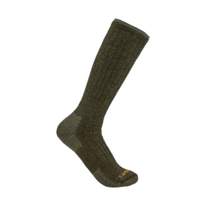 Carhartt Men's Midweight Synthetic Wool Blend Boot Sock - Olive