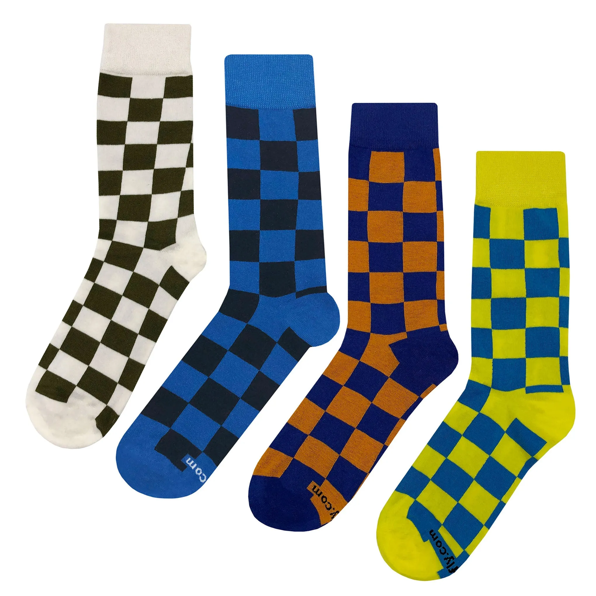 Checker Socks 4 Pack #2