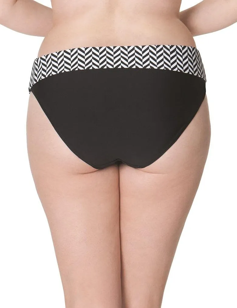 Curvy Kate Hypnotic CS3625 Monochrome/Olive Fold Over Brief
