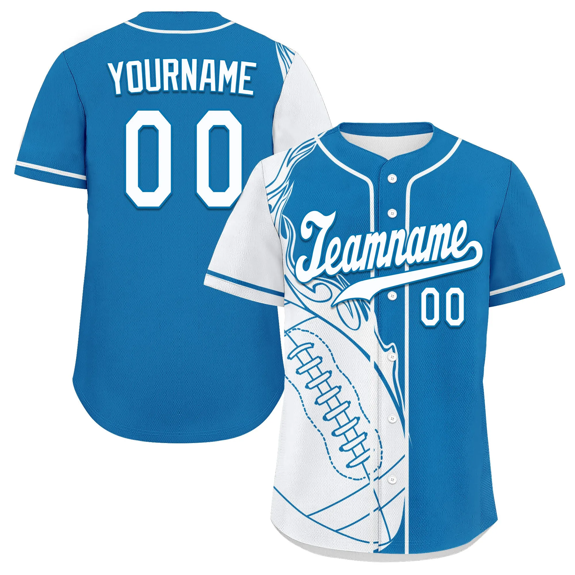 Custom Blue White Jersey and TN Shoes Combo Offer Personalized ZH-D0200101-11