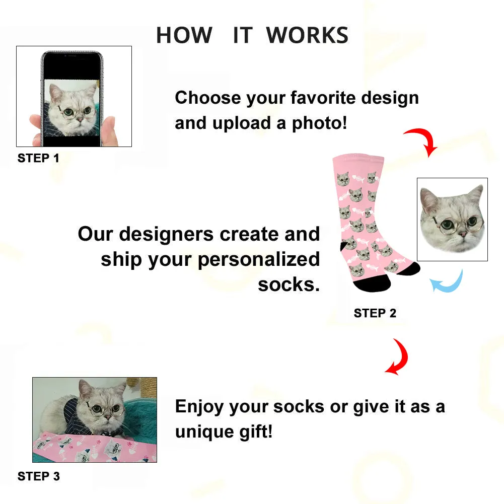 Custom Face Funny Feces Photo Socks