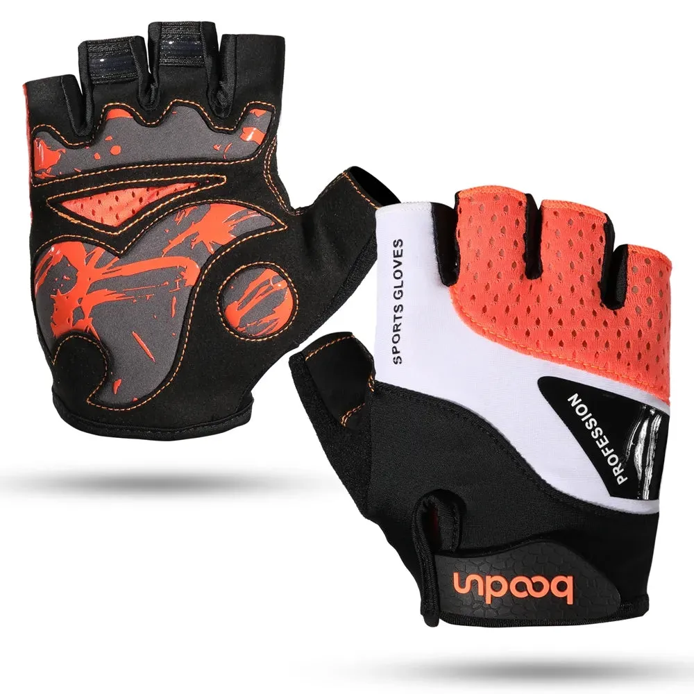 Cycling Half Finger Gloves Men Women Anti-Slip Shock-Absorbing Tactical Mountain Bike Gym Fitness Riding Bicycle Accessories