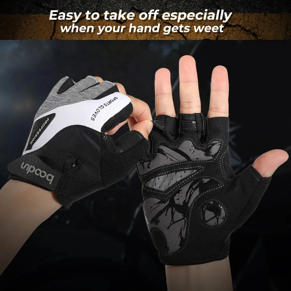 Cycling Half Finger Gloves Men Women Anti-Slip Shock-Absorbing Tactical Mountain Bike Gym Fitness Riding Bicycle Accessories