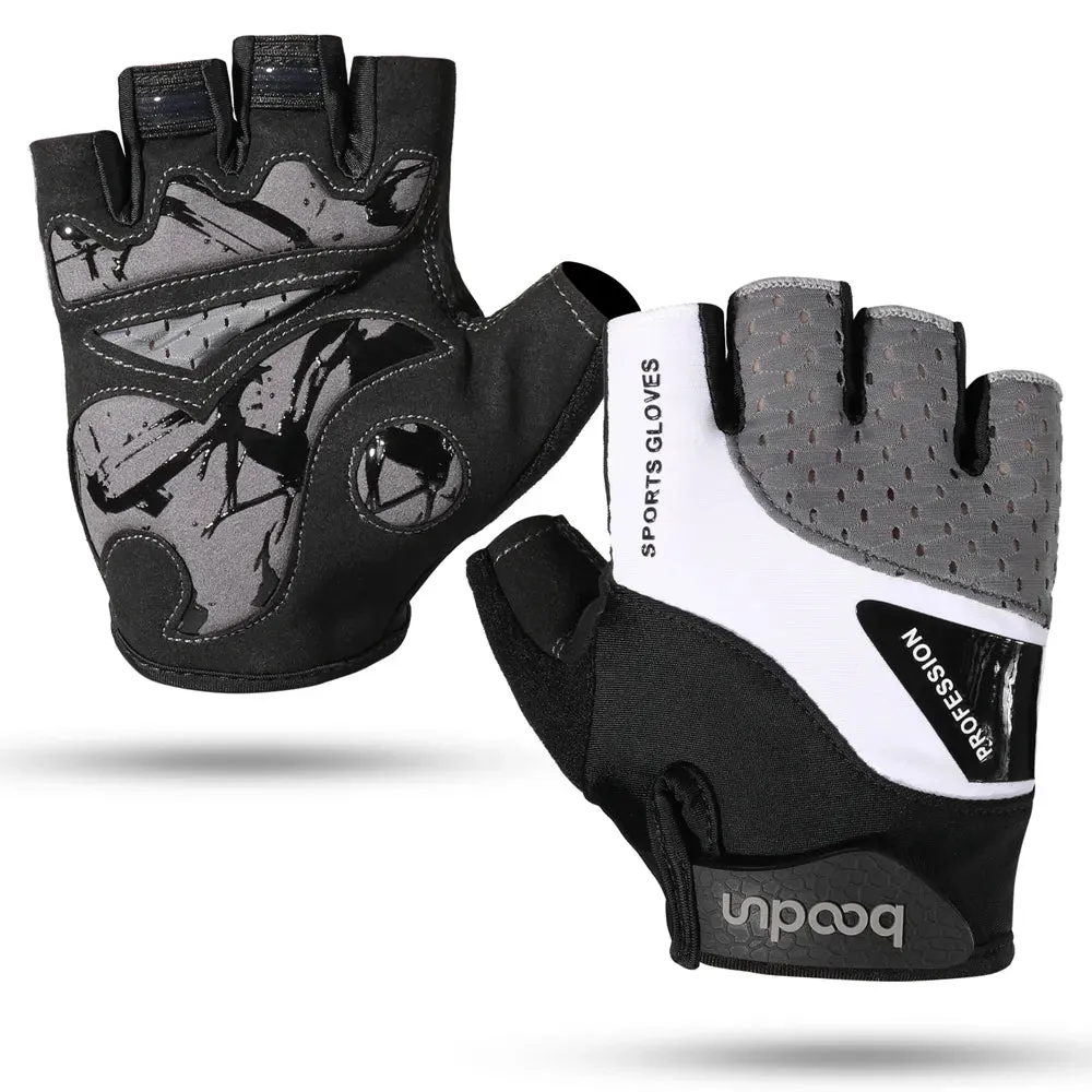 Cycling Half Finger Gloves Men Women Anti-Slip Shock-Absorbing Tactical Mountain Bike Gym Fitness Riding Bicycle Accessories