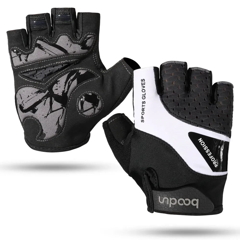 Cycling Half Finger Gloves Men Women Anti-Slip Shock-Absorbing Tactical Mountain Bike Gym Fitness Riding Bicycle Accessories