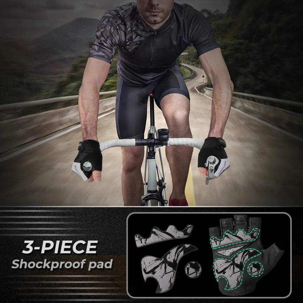 Cycling Half Finger Gloves Men Women Anti-Slip Shock-Absorbing Tactical Mountain Bike Gym Fitness Riding Bicycle Accessories