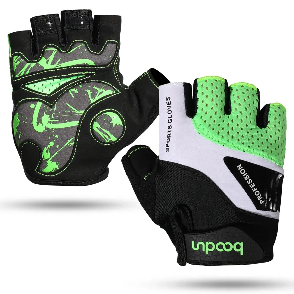 Cycling Half Finger Gloves Men Women Anti-Slip Shock-Absorbing Tactical Mountain Bike Gym Fitness Riding Bicycle Accessories