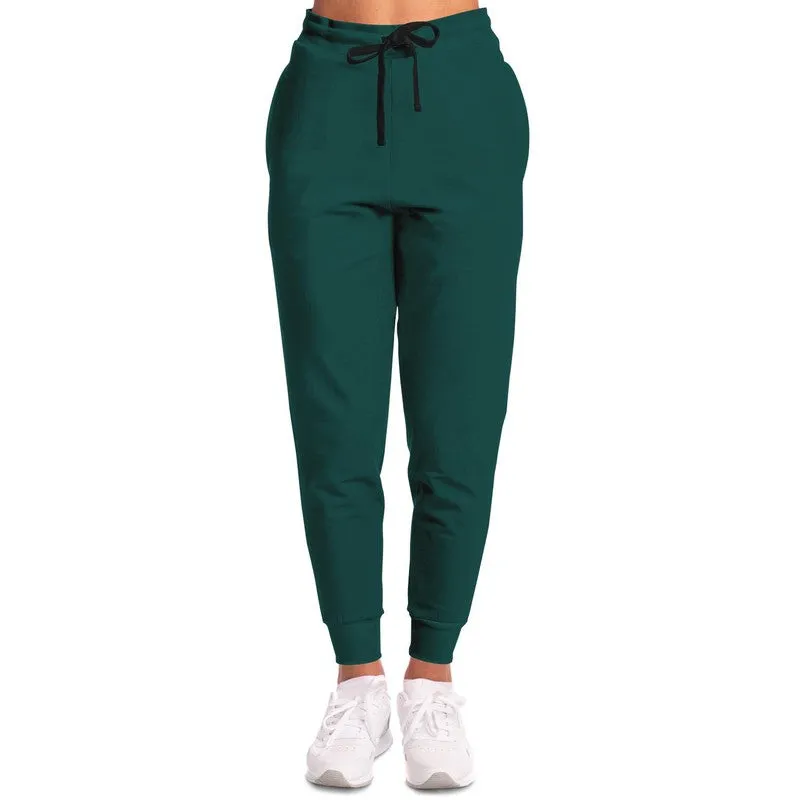 Dark Blue Cool Green Joggers | Unisex | with PLUS sizes | Dark Pastel Blue Cool Green | C60M0Y30K80
