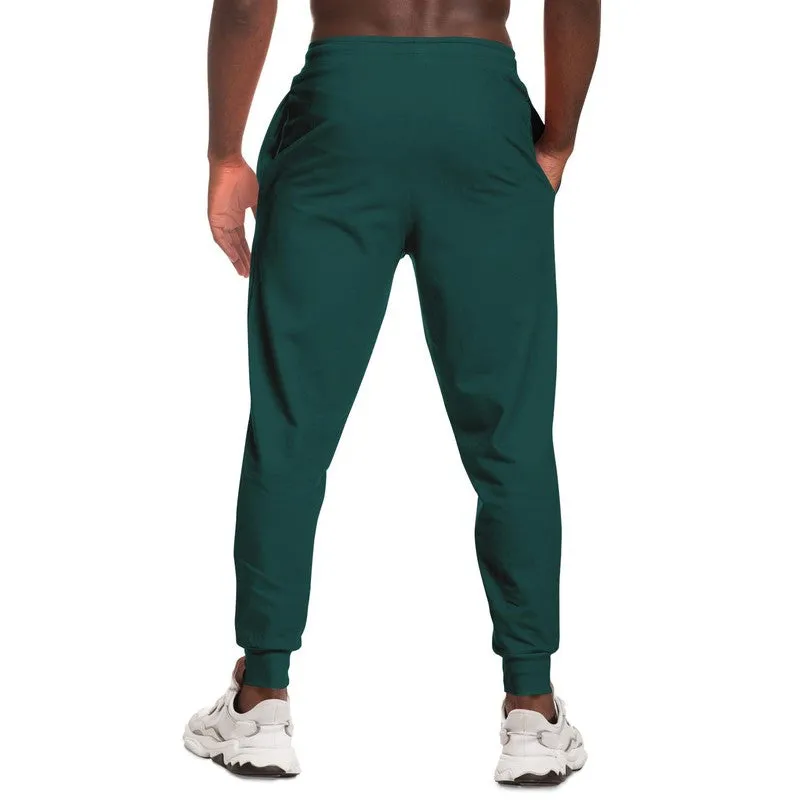 Dark Blue Cool Green Joggers | Unisex | with PLUS sizes | Dark Pastel Blue Cool Green | C60M0Y30K80