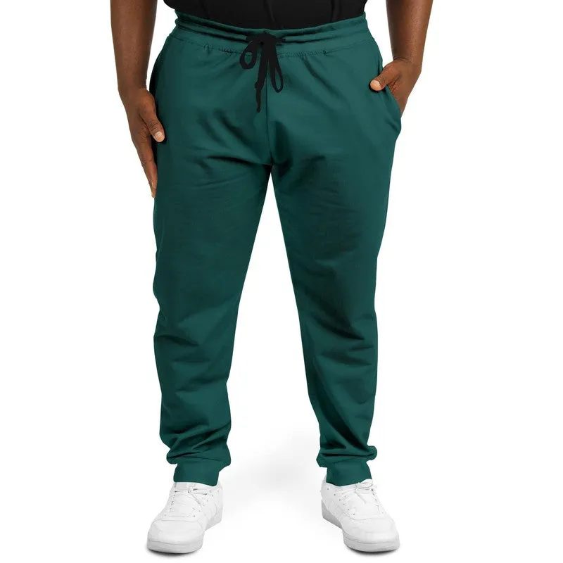 Dark Blue Cool Green Joggers | Unisex | with PLUS sizes | Dark Pastel Blue Cool Green | C60M0Y30K80