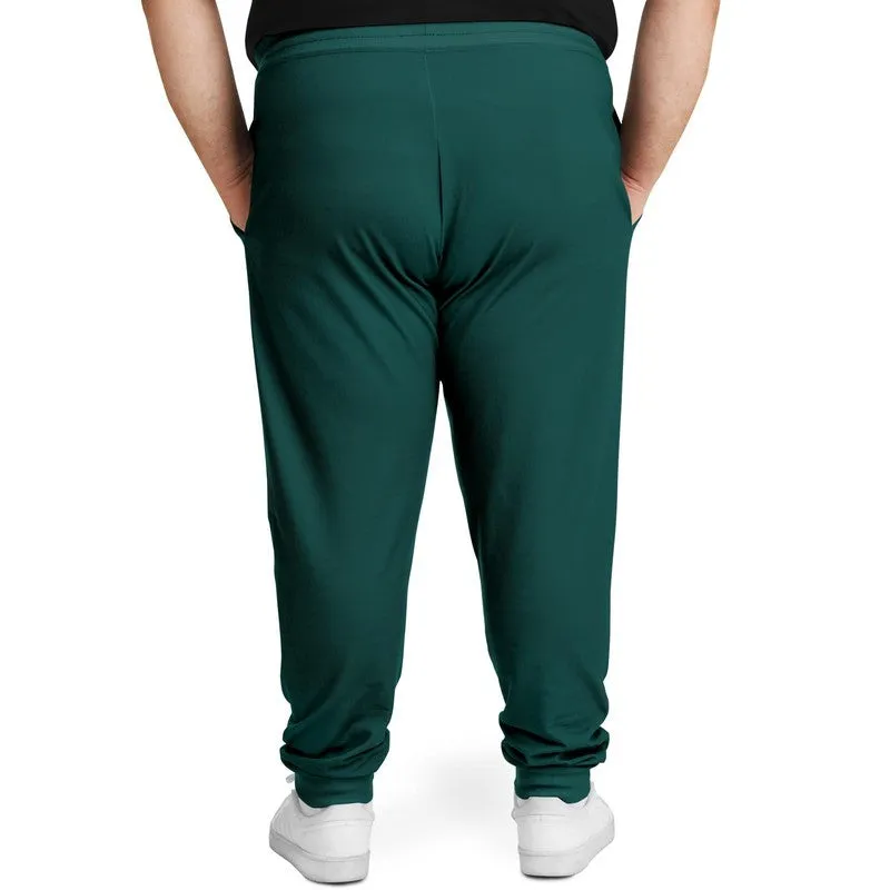 Dark Blue Cool Green Joggers | Unisex | with PLUS sizes | Dark Pastel Blue Cool Green | C60M0Y30K80