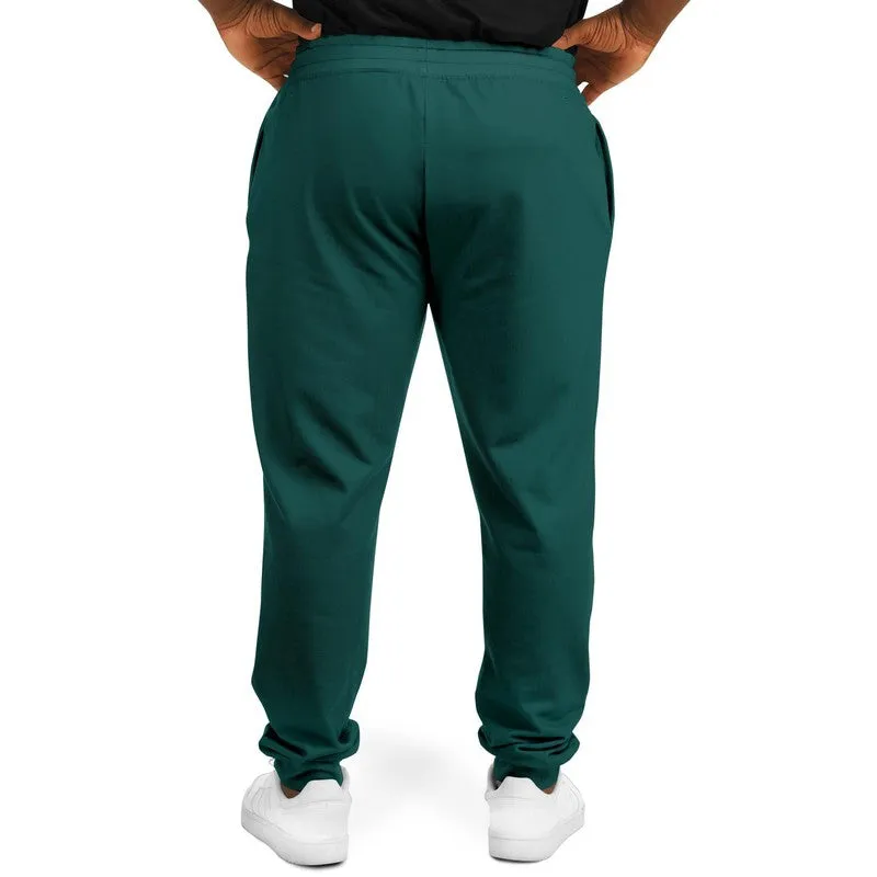 Dark Blue Cool Green Joggers | Unisex | with PLUS sizes | Dark Pastel Blue Cool Green | C60M0Y30K80