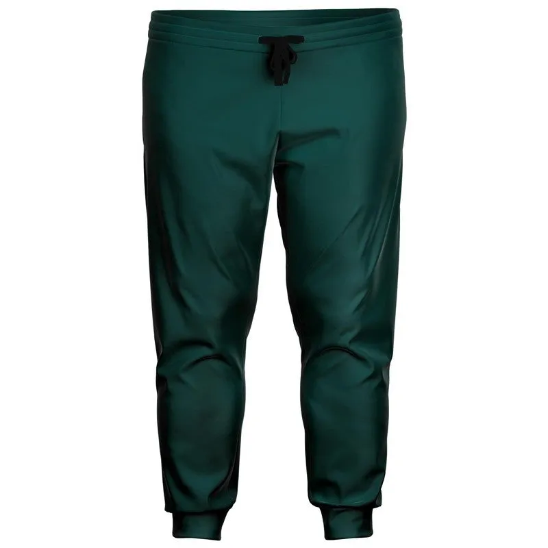 Dark Blue Cool Green Joggers | Unisex | with PLUS sizes | Dark Pastel Blue Cool Green | C60M0Y30K80