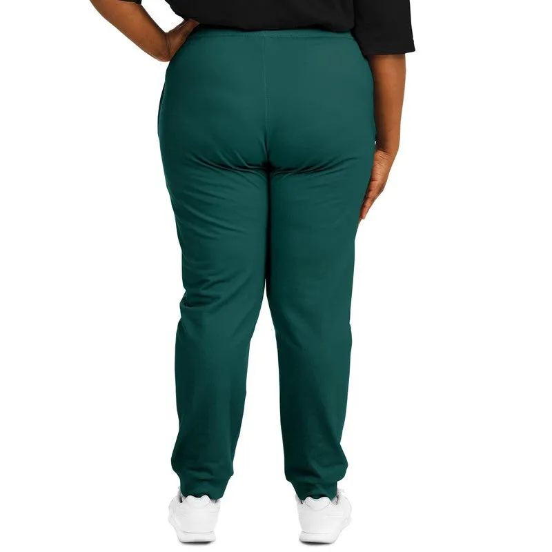 Dark Blue Cool Green Joggers | Unisex | with PLUS sizes | Dark Pastel Blue Cool Green | C60M0Y30K80