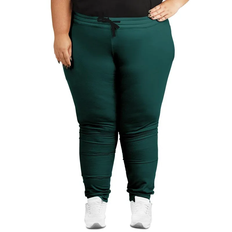 Dark Blue Cool Green Joggers | Unisex | with PLUS sizes | Dark Pastel Blue Cool Green | C60M0Y30K80