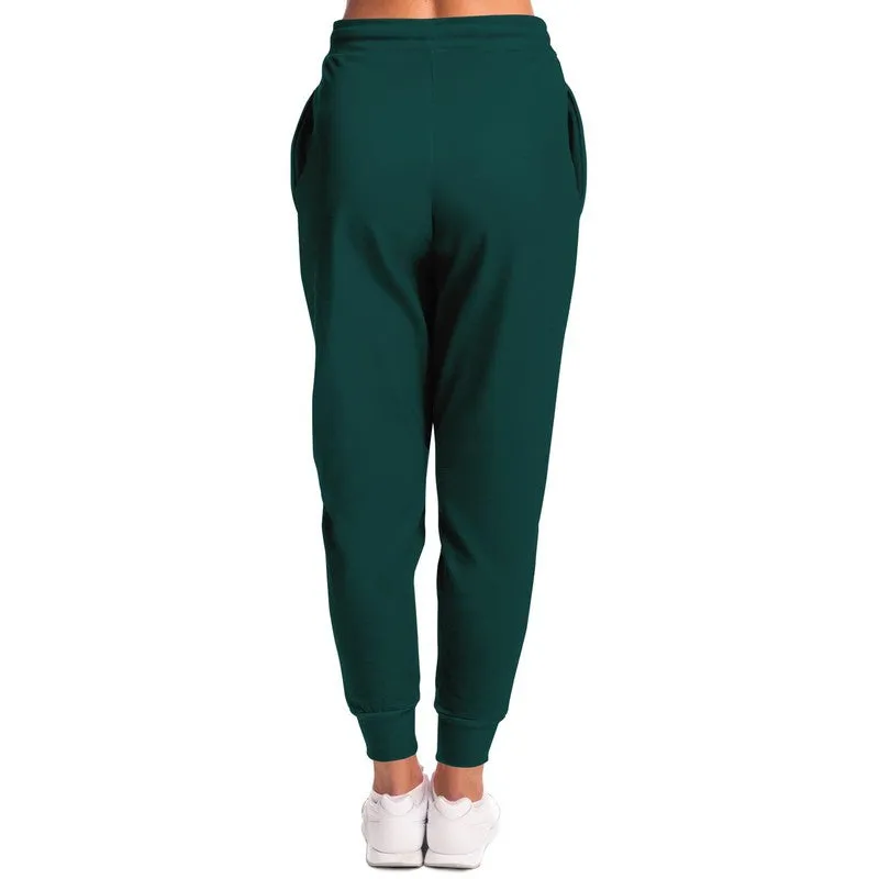 Dark Blue Cool Green Joggers | Unisex | with PLUS sizes | Dark Pastel Blue Cool Green | C60M0Y30K80