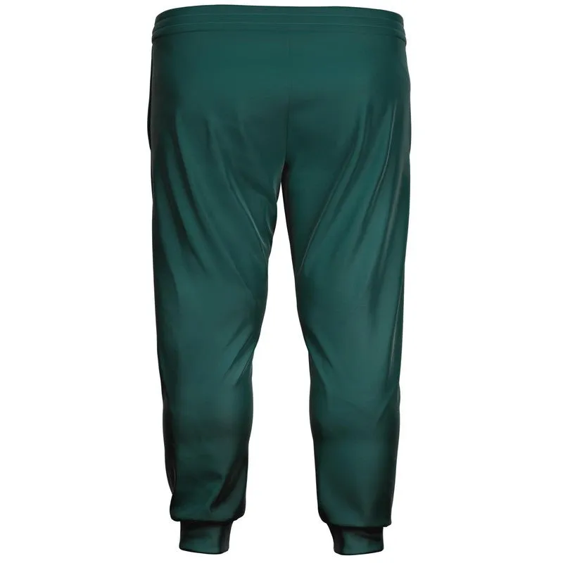 Dark Blue Cool Green Joggers | Unisex | with PLUS sizes | Dark Pastel Blue Cool Green | C60M0Y30K80