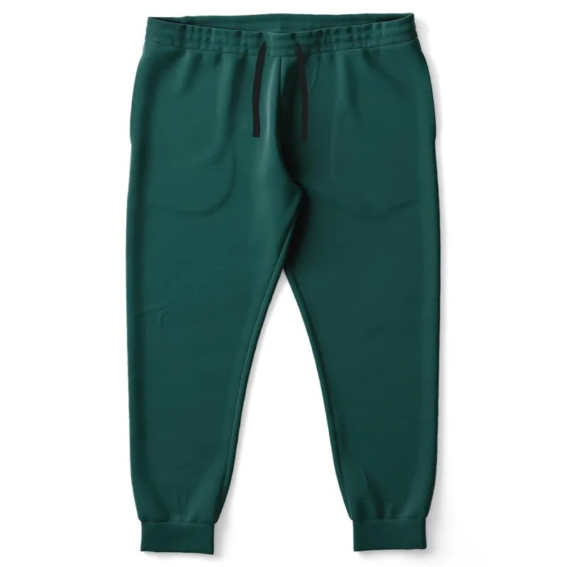 Dark Blue Cool Green Joggers | Unisex | with PLUS sizes | Dark Pastel Blue Cool Green | C60M0Y30K80
