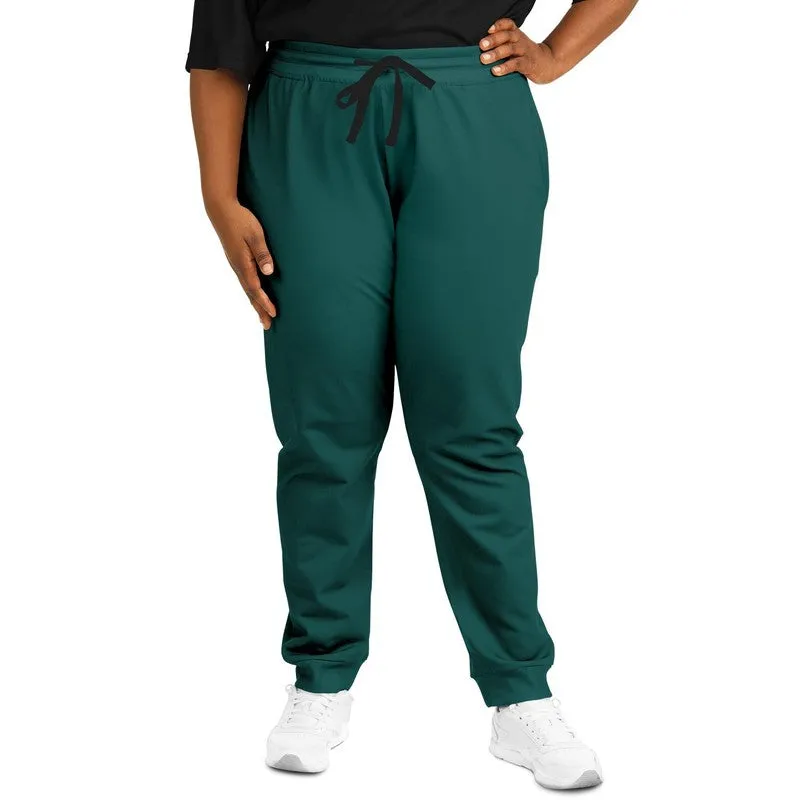 Dark Blue Cool Green Joggers | Unisex | with PLUS sizes | Dark Pastel Blue Cool Green | C60M0Y30K80