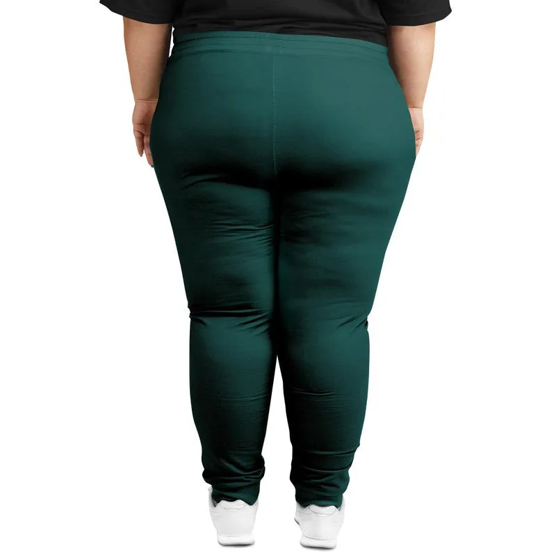 Dark Blue Cool Green Joggers | Unisex | with PLUS sizes | Dark Pastel Blue Cool Green | C60M0Y30K80