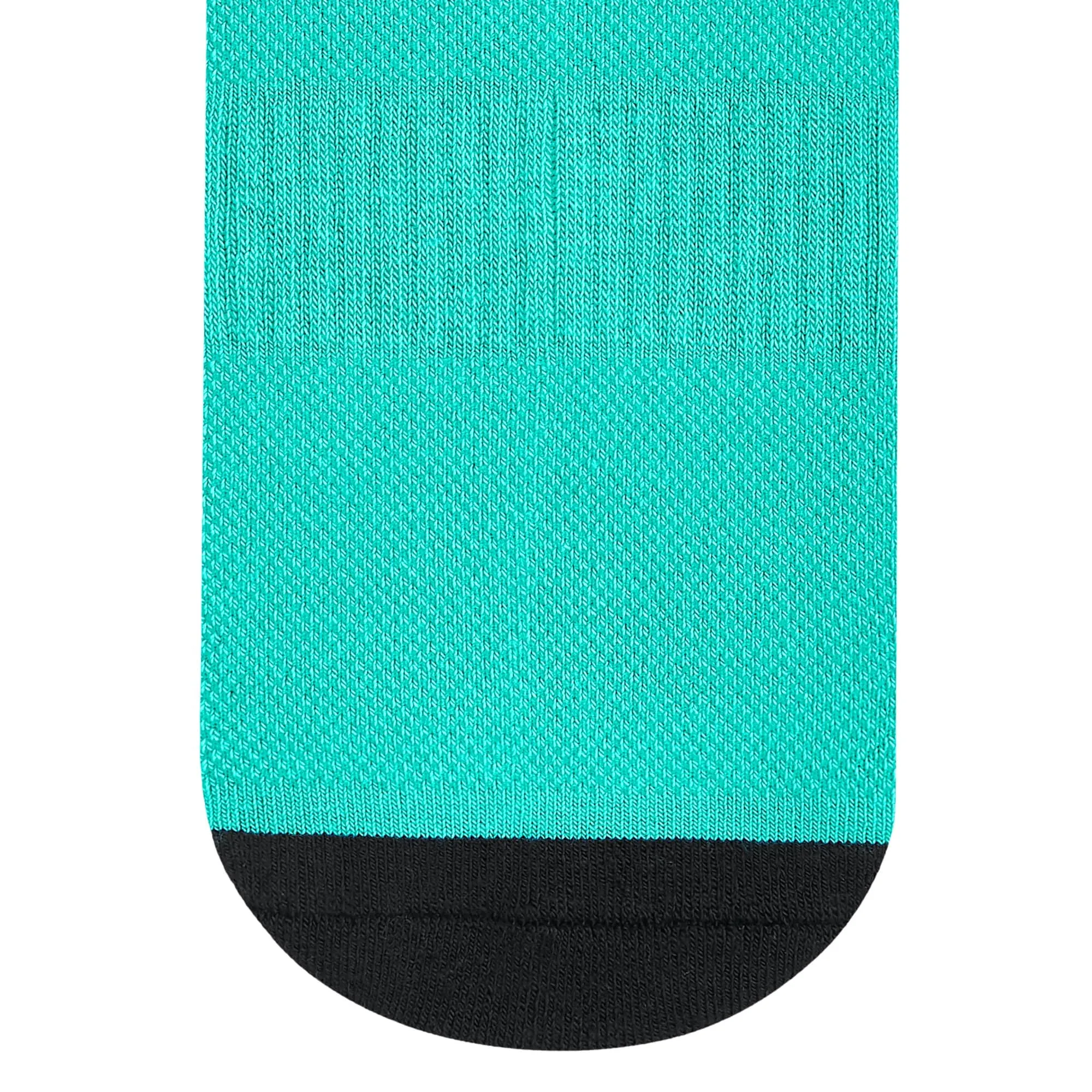 Dual Solid Turquoise/Black Bamboo Unisex Ankle Length Socks