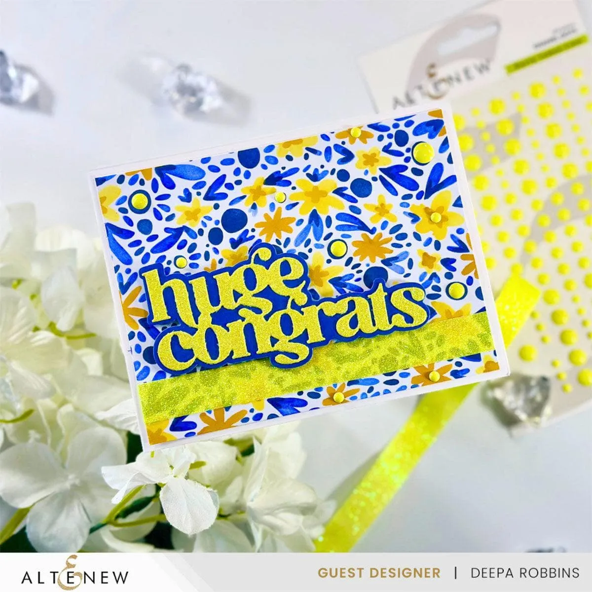 Electric Lemon Glitter Tape
