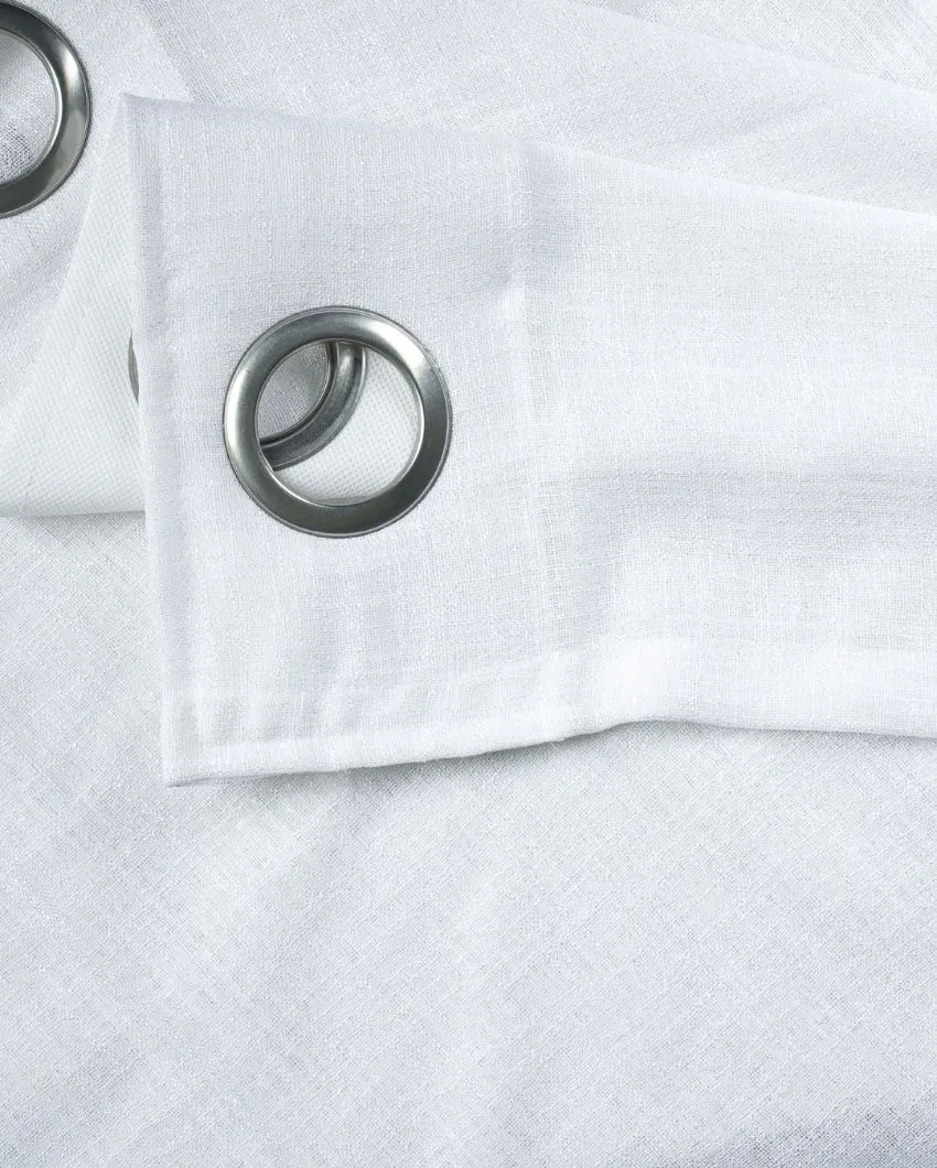 Elegant White and Sky Blue Curtain for a Fresh Look